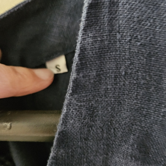 GUC Sz.S Claudio Milano Linen Dress w/pockets,A-Line shape, Very cool,flattering - Picture 2 of 5